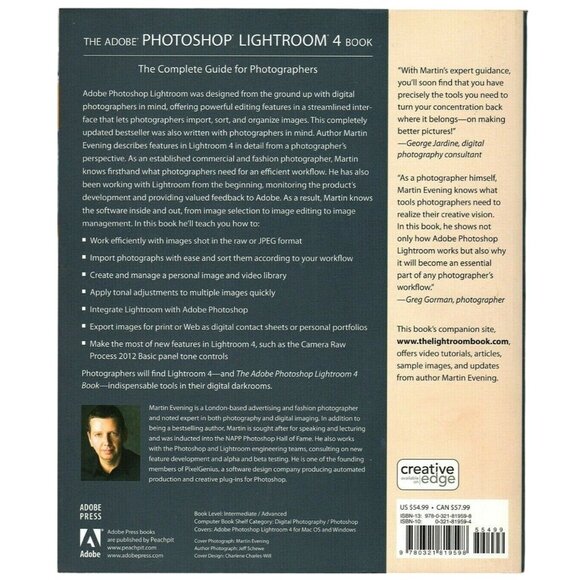 The Adobe Photoshop Lightroom 4 Book The Complete Guide for Photographers - Picture 2 of 2